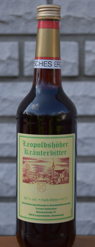 Rethmeiers Leopoldshoeher Kraeuterbitter Flasche